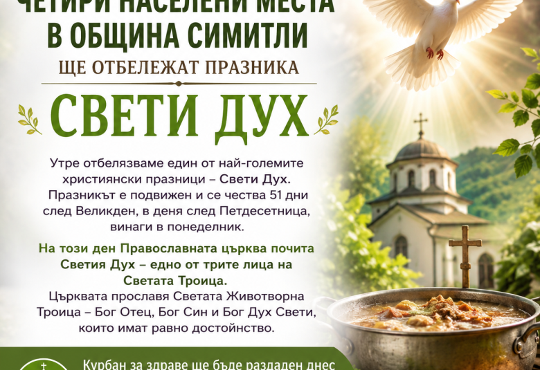 Община Симитли (121), курбан за здраве (848), Симитли Инфо (3418), Свети Дух (462)